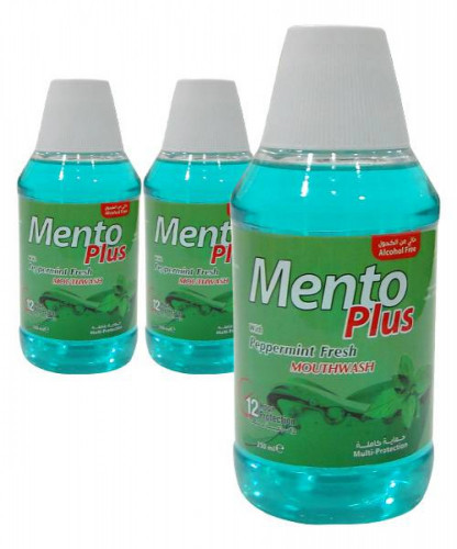 منتو بلس غسول للفم بنكهة النعناع المنعش 250مل