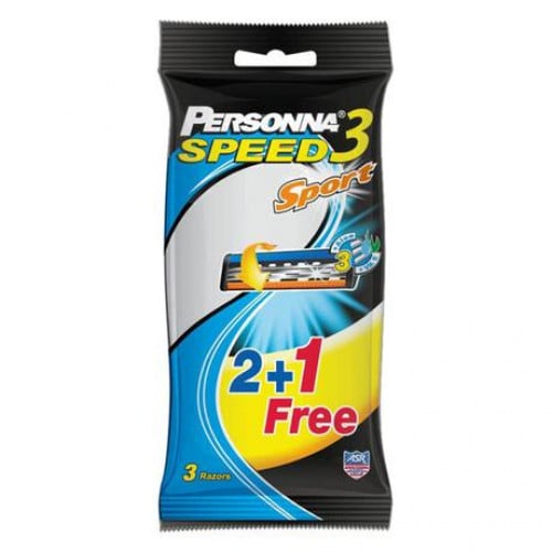بيرسونا سبيد 3 سبورت ماكينة حلاقة للجسم، ماكينتان + 1