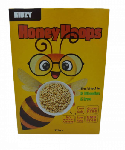 كيدزي حلقات الذرة المغطاة بالعسل 375 جرام