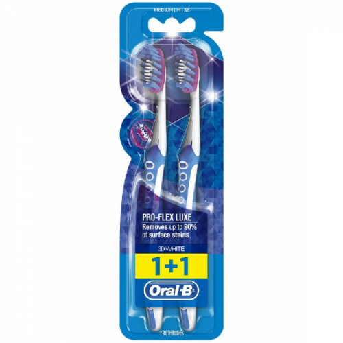 اورال فرشاة أسنان يدوية وايت لوكس برو فليكس 3D - العناية الذهبية