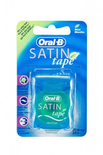 شريط ساتان نعناع خيط تنظيف اسنان - متجر العناية الذهبية