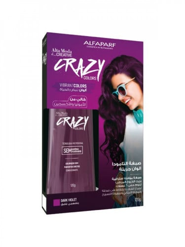 ألفابارف , صبغة مؤقته إحترافية , بنفسجي غامق, 120جم -