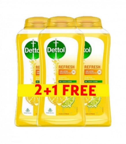 ديتول شور جل 2+1 منعش بالليمون (250مل)