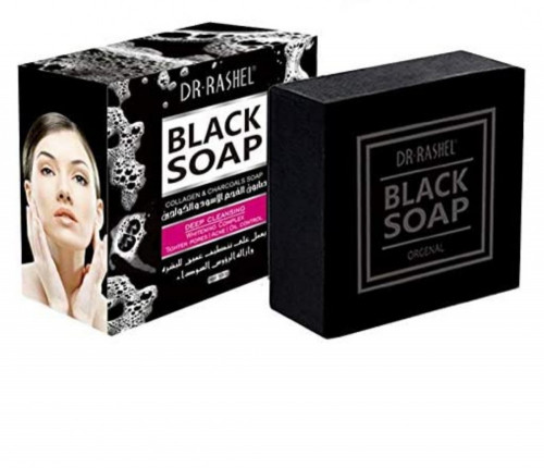 صابونة الفحم الاسود من دكتور راشيل - متجر العناية الذهبية