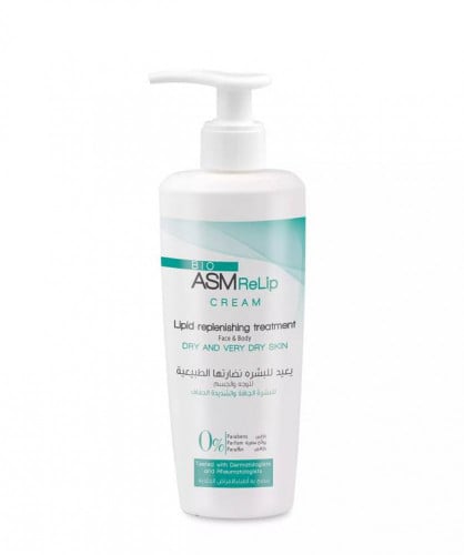 بيو ايه اس ام ريليب كريم للوجه والجسم للبشرة الجافة 300مل