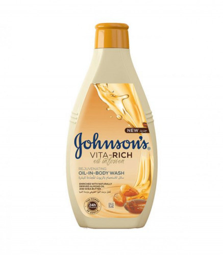 سائل الاستحمام فيتا ريتش بالزيوت المجددة للبشرة من جونسون - 250مل