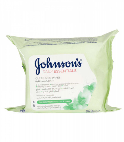 جونسون- مناديل مبللة لتنظيف الوجه  - متجر العناية الذهبية