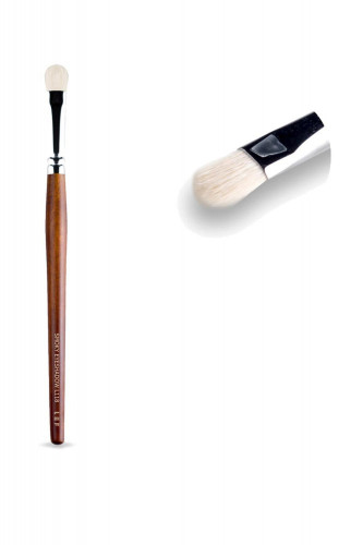 فرشاة ظلال العيون من ليف L118 بني وفضي - متجر العناية الذهبية