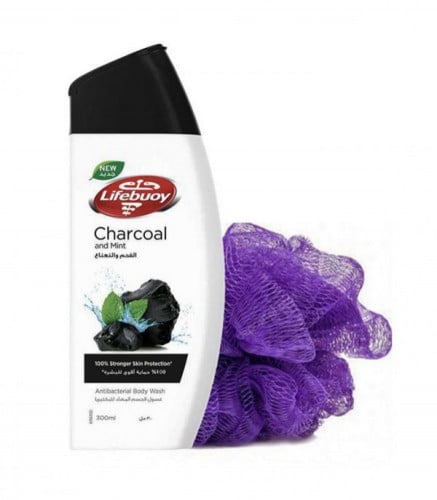 لأيفبوي مع ليفة غسول الجسم الفحم والنعناع 300 مل