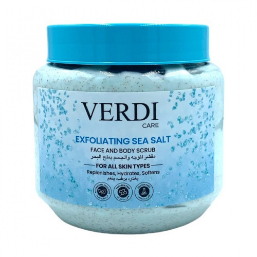 فيردي كير مقشر للوجه والجسم بملح البحر - متجر العناية الذهبية