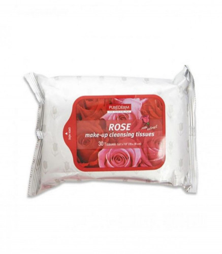 بيورديرم مناديل ازاله المكياج بالشاي الورد