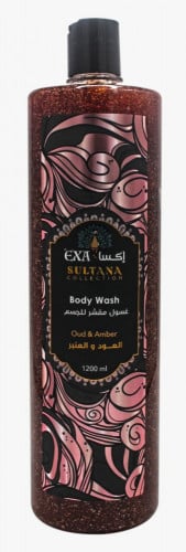 غسول مقشر للجسم بالعود  اكسا 1200 مل - متجر العناية الذهبية