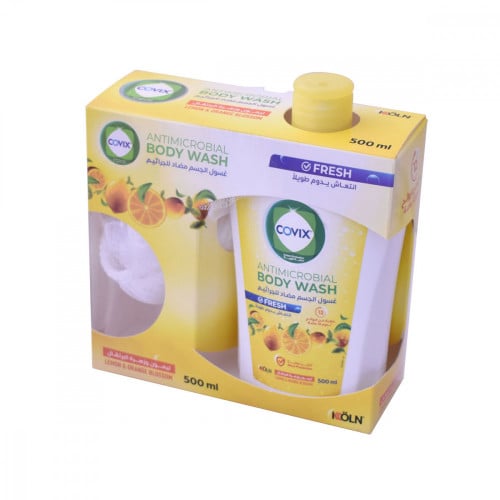 كوفيكس غسول برائحة الليمون مع ليفة 500 مل