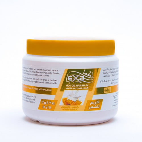 اكسا كريم حمام زيت للشعر بالعسل والحليب  -  العناية الذهبية