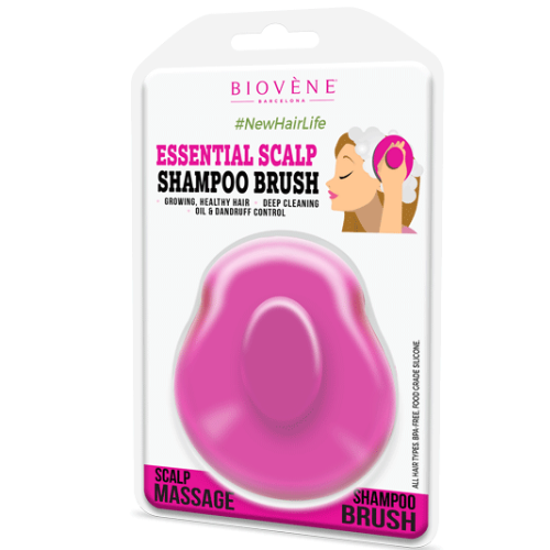 بيوفين فرشاة شامبو للرأس لون بينك - متجر العناية الذهبية