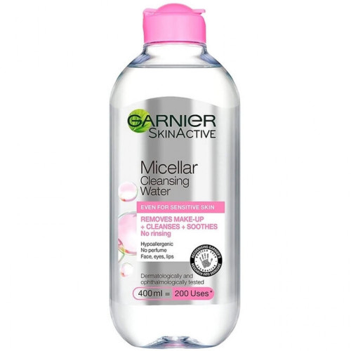 غارنييه منضف مائي 400مل مزيل مكياج - متجر العناية الذهبية