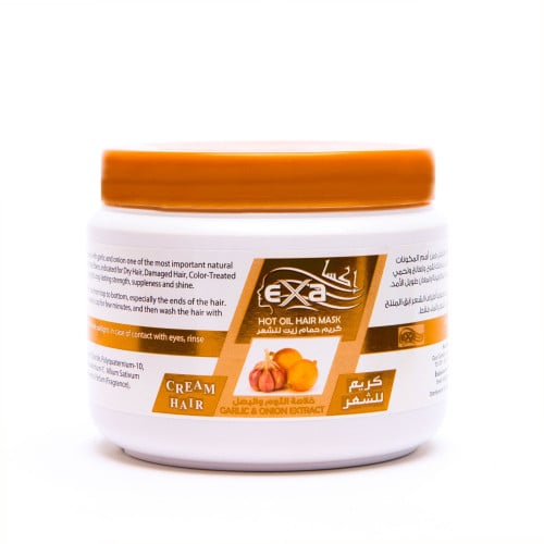 اكسا كريم حمام زيت للشعر خلاصة الثوم والبصل - متجر العناية الذهبية