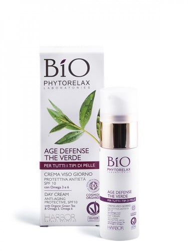 كريم وقائي نهاري حماية SPF10 بالشاي الأخضر العضوي - متجر العناية الذهب