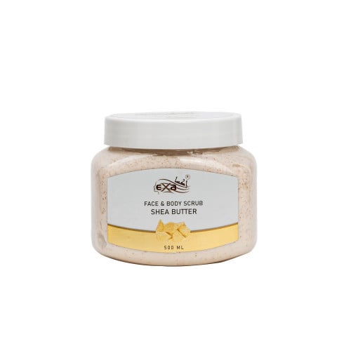 مقشر الوجه والجسم زبدة الشياء - اكسا500 مل- متجر العناية الذهبية