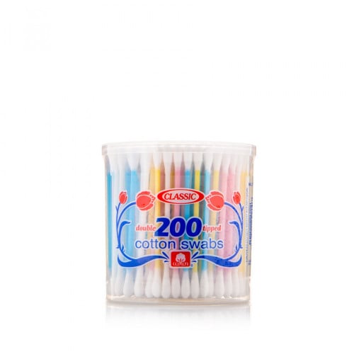 كلاسيك اعواد قطن 200 حبه - متجر العناية الذهبية