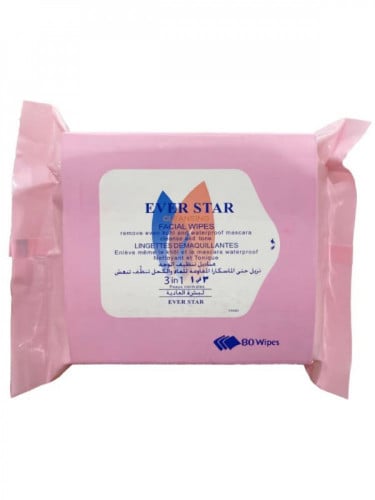 مناديل تنظيف الوجه والماكياج والماسكرا (3 في 1) ايفر استر