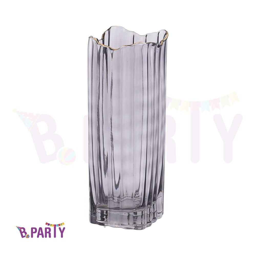 فازة زجاج رمادى مقاس كبير1030SK-L-grey