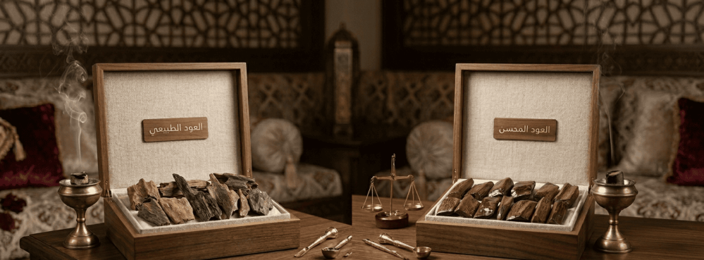 الفرق بين العود الطبيعي والمحسن