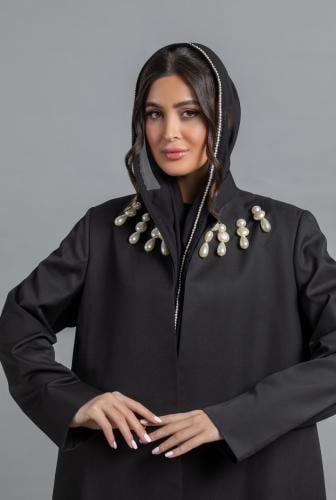 عباية بليزر باللؤلؤ