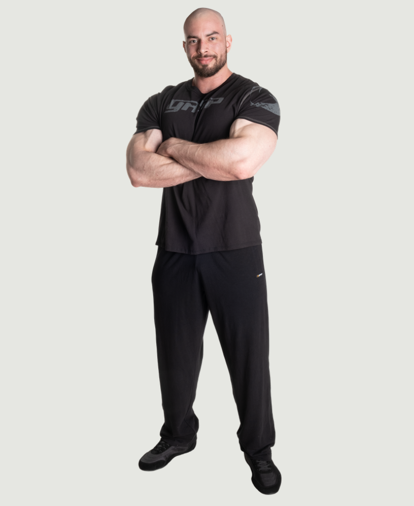 GASP SWEATPANTS BLACK/WHITE - House Of Pain - Gym Apparel