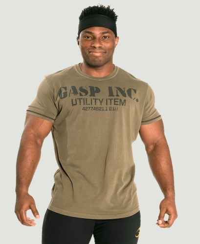 GASP BASIC UTILITY TEE - W GREEN