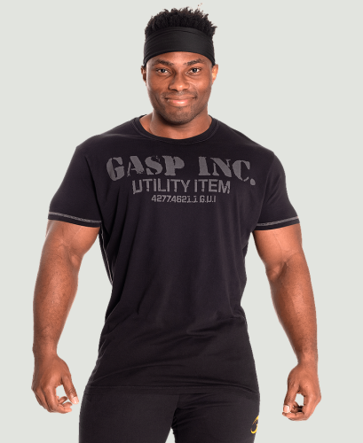 GASP BASIC UTILITY TEE - BLACK