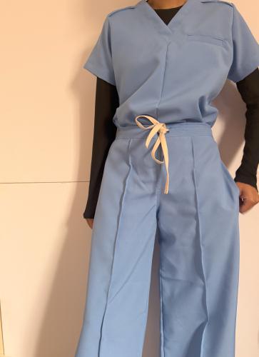 Formal scrub- blue