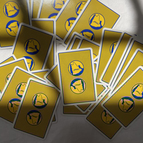 ورق لعب لنادي النصر بالشعار قديم