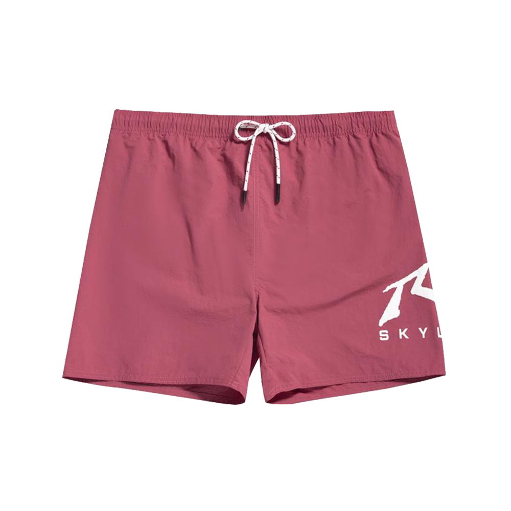 شورت رجالي - شورت الشاطئ الأحمر