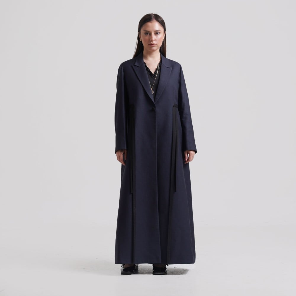 L ciel Abaya in Navy Blue OTRA