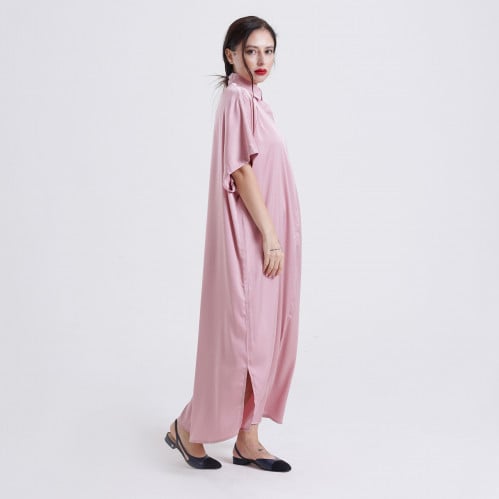 Pink Silk Dress