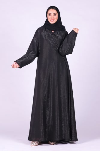 عبايه كلوش لمعه رصاصي