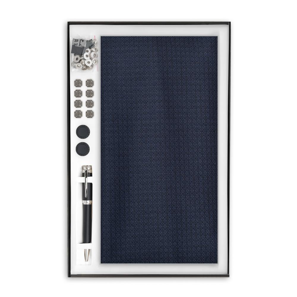 قماش شتوي نقشة الهدب كحلي ملكي