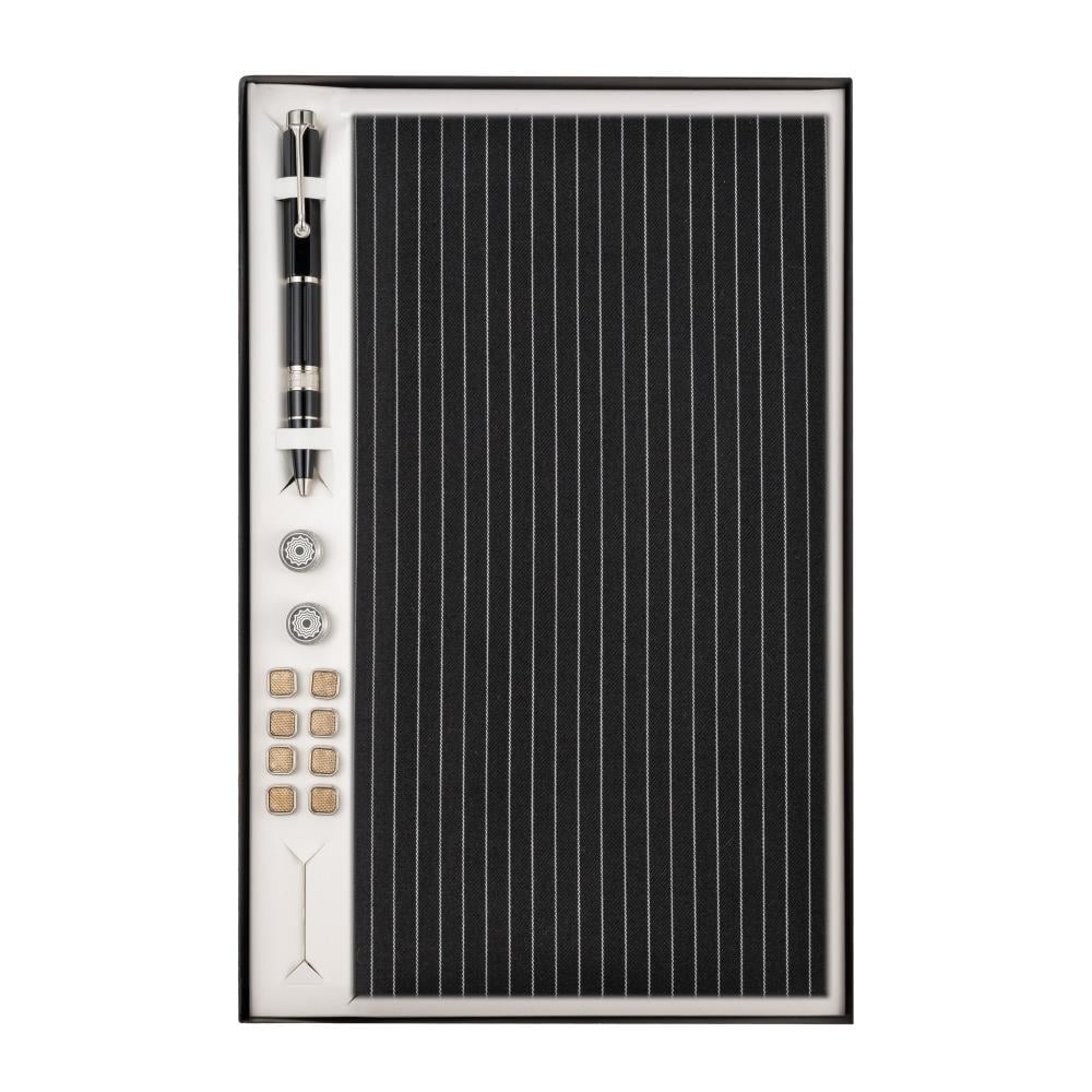 قماش شتوي تقليم متباعد اسود