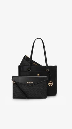 شنطة مايكل كورس اسود tote ثلاث قطع اسود