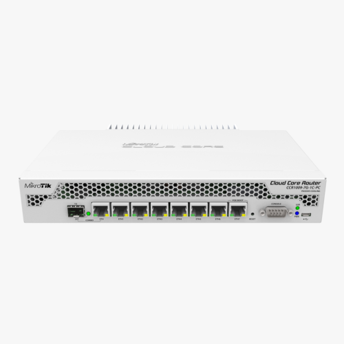 Mikrotik Cloud Core Router (CCR1009-7G-1C-PC), RouterOS L6, With case