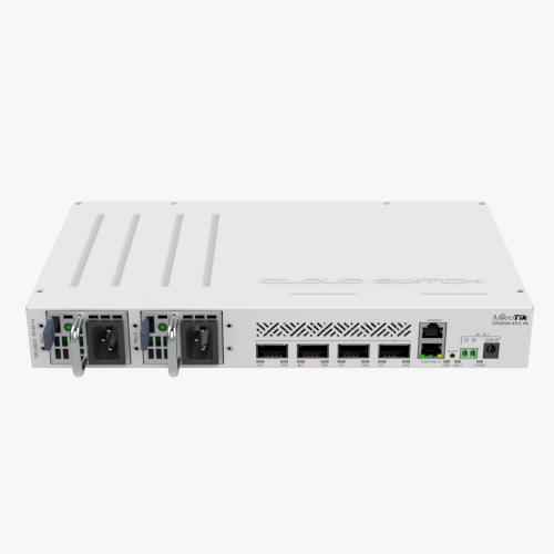 Mikrotik Cloud Router Switch (CRS504-4XQ-IN), RouterOS L5, Desktop enclosure