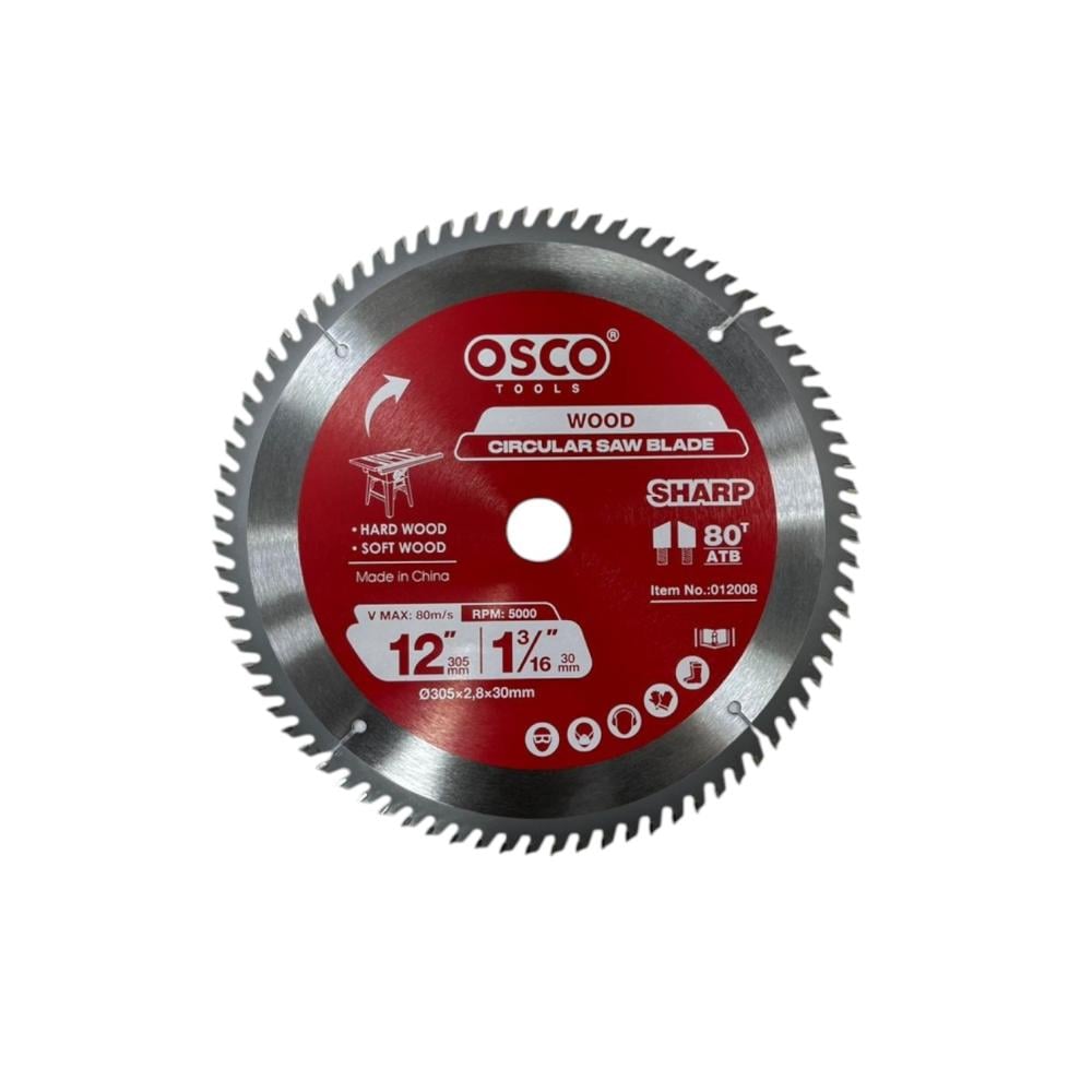 دسك خشب 12مم  80 سن اوسكو 12008