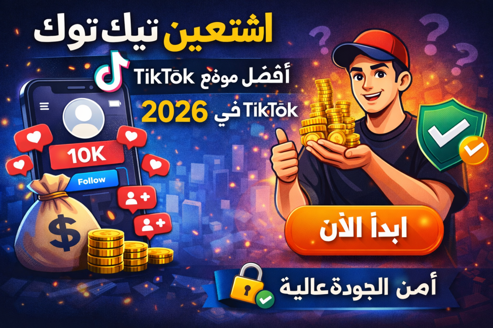 اشتري متابعين تيك توك بأمان | أفضل موقع شراء متابعين TikTok في 2026
