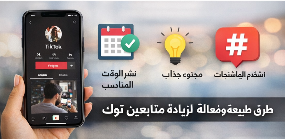 كيف تزيد متابعين تيك توك بسرعة وبطريقة آمنة؟ (دليل عملي 2026)