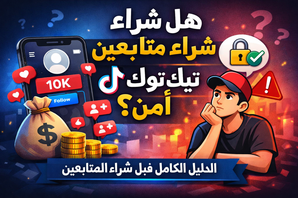 هل شراء متابعين تيك توك آمن؟ الدليل الكامل قبل شراء المتابعين