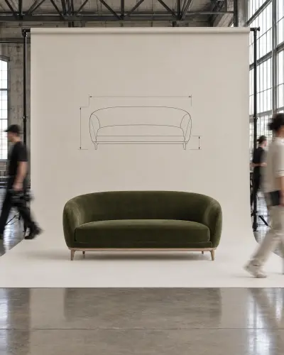 EDDA Curved Settee