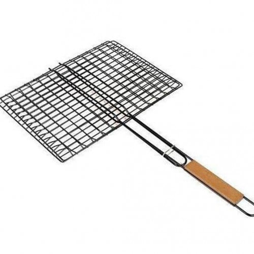 شبك شوي يد خشب 777 - اسود