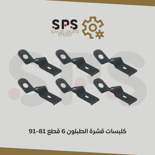 كلبسات قشرة الطبلون 6 قطع للونيت جمس و شفر 81-91
