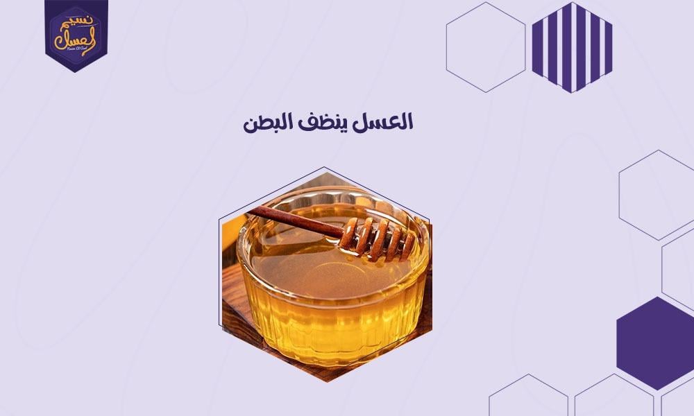 العسل ينظف البطن عبر خصائصه المضادة للبكتيريا